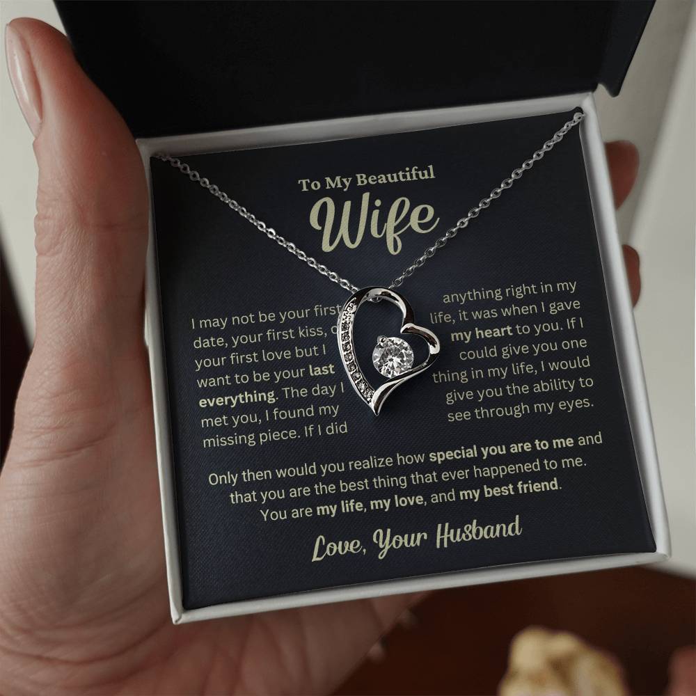 Wife Gift "The Best Thing" Forever Love Necklace from Husband