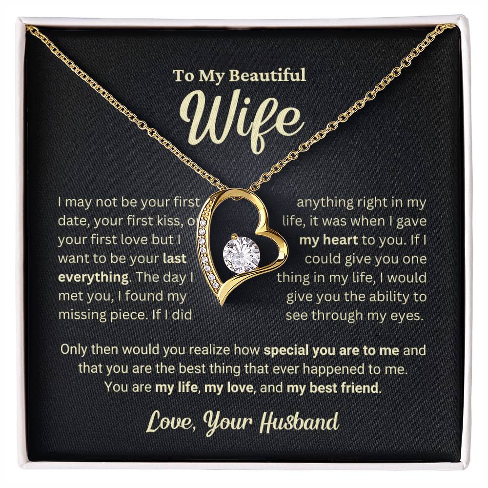 Wife Gift "The Best Thing" Forever Love Necklace from Husband