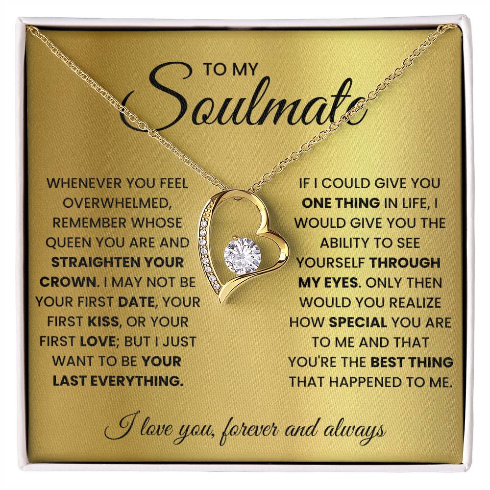 Soulmate Gift "You're The Best Thing" Forever Love Necklace