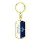 To My Badass Granddaughter - Dog Tag Keychain
