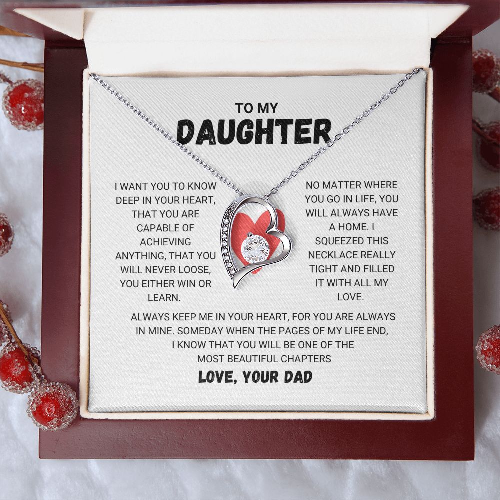 To My Daughter - Forever Love Necklace