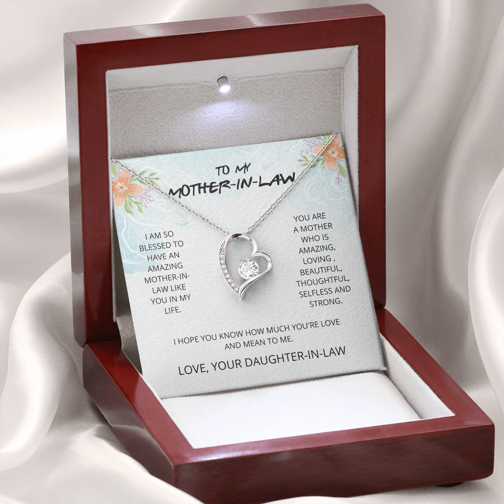 Mother-in-Law - Blessed to Have You - Forever Love Necklace