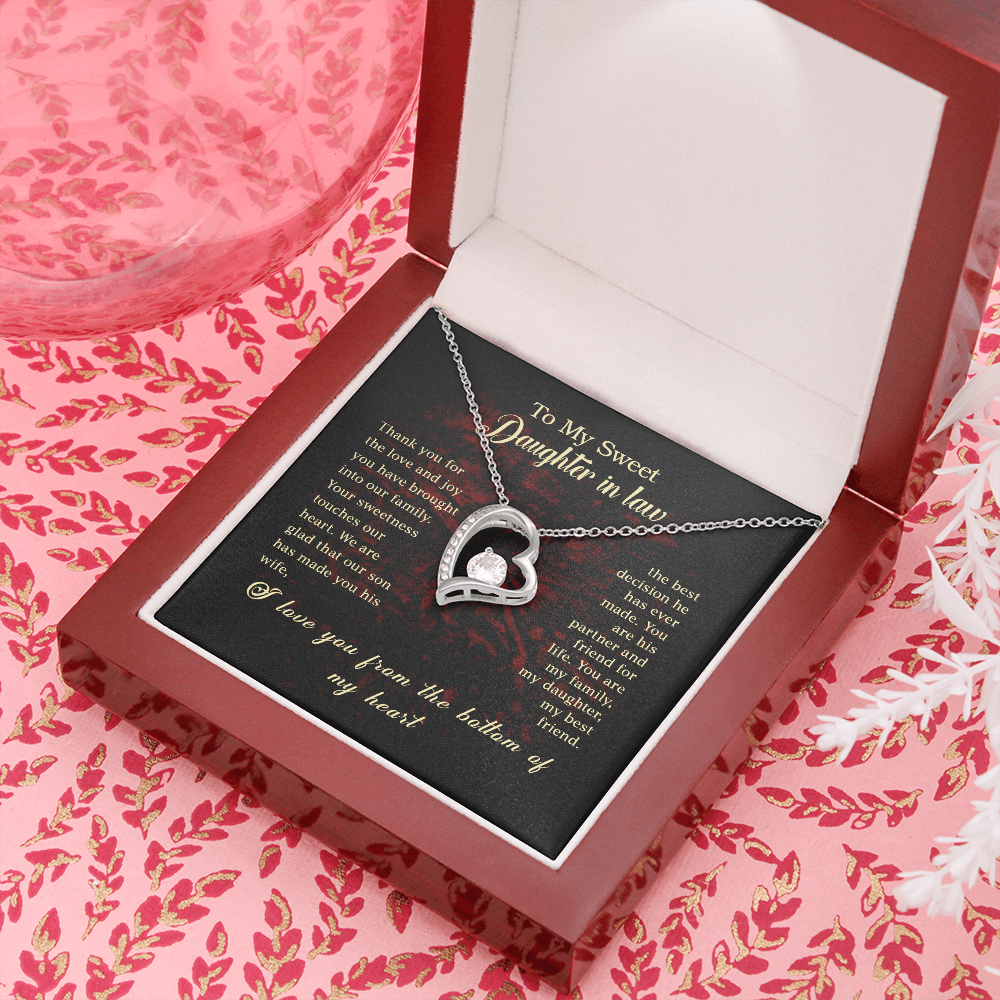 Daughter-in-Law - Thank You for the Love - Forever Love Necklace