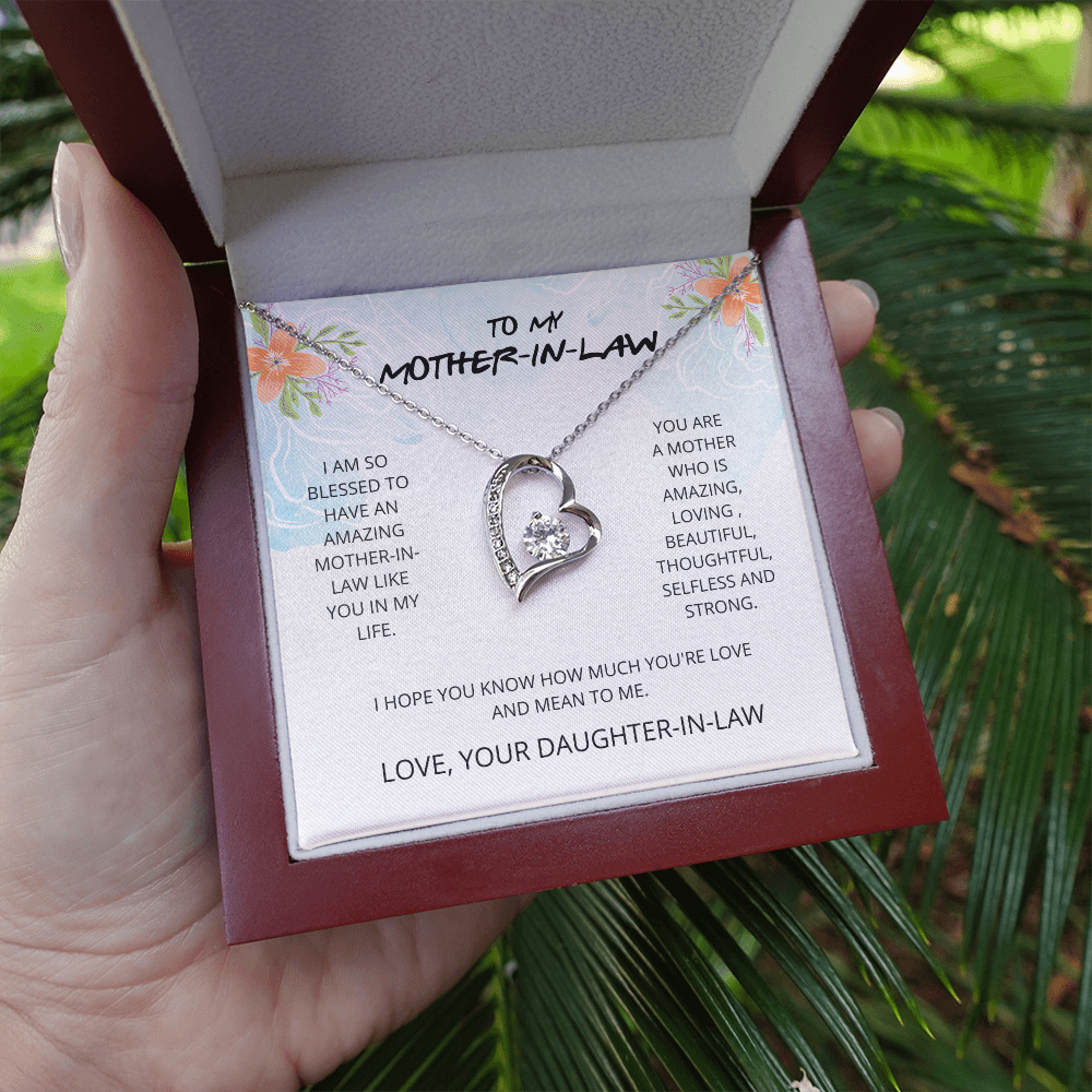 Mother-in-Law - Blessed to Have You - Forever Love Necklace