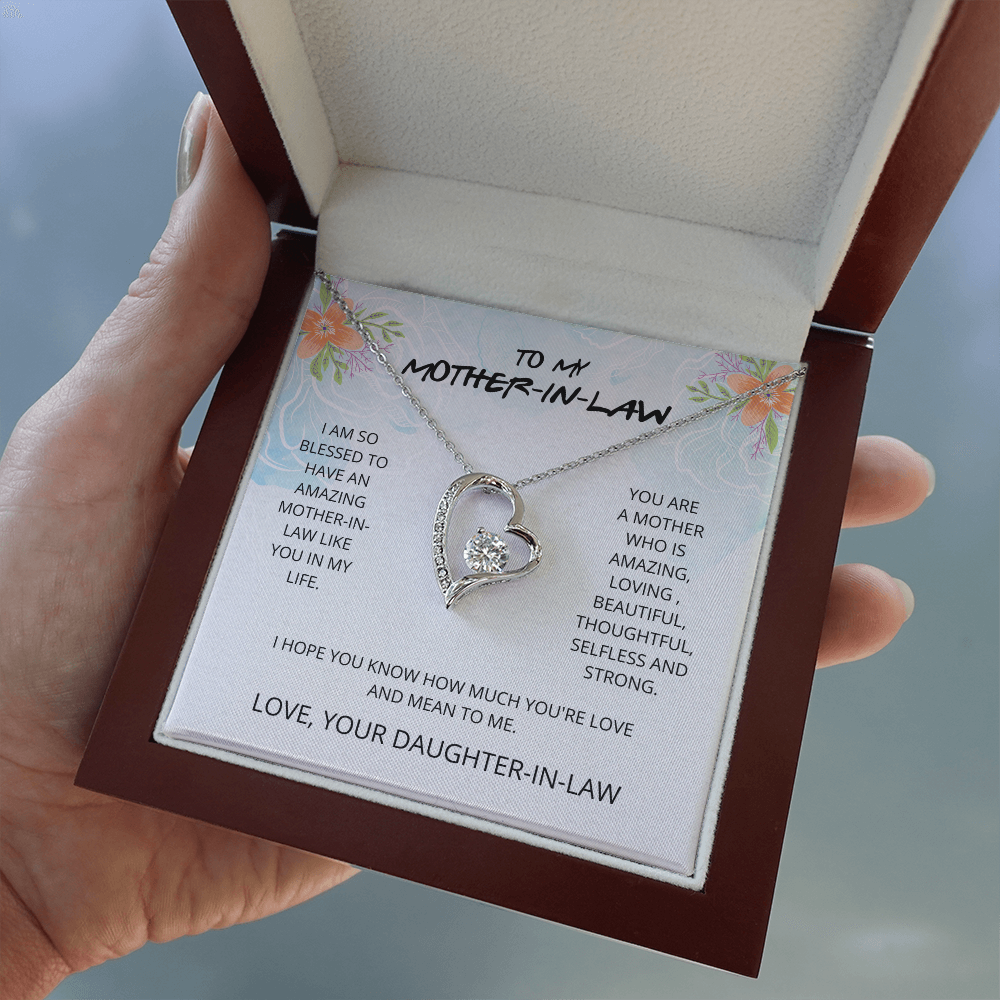 Mother-in-Law - Blessed to Have You - Forever Love Necklace