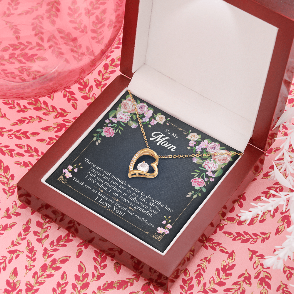 Mom - Forever Grateful - Forever Love Necklace