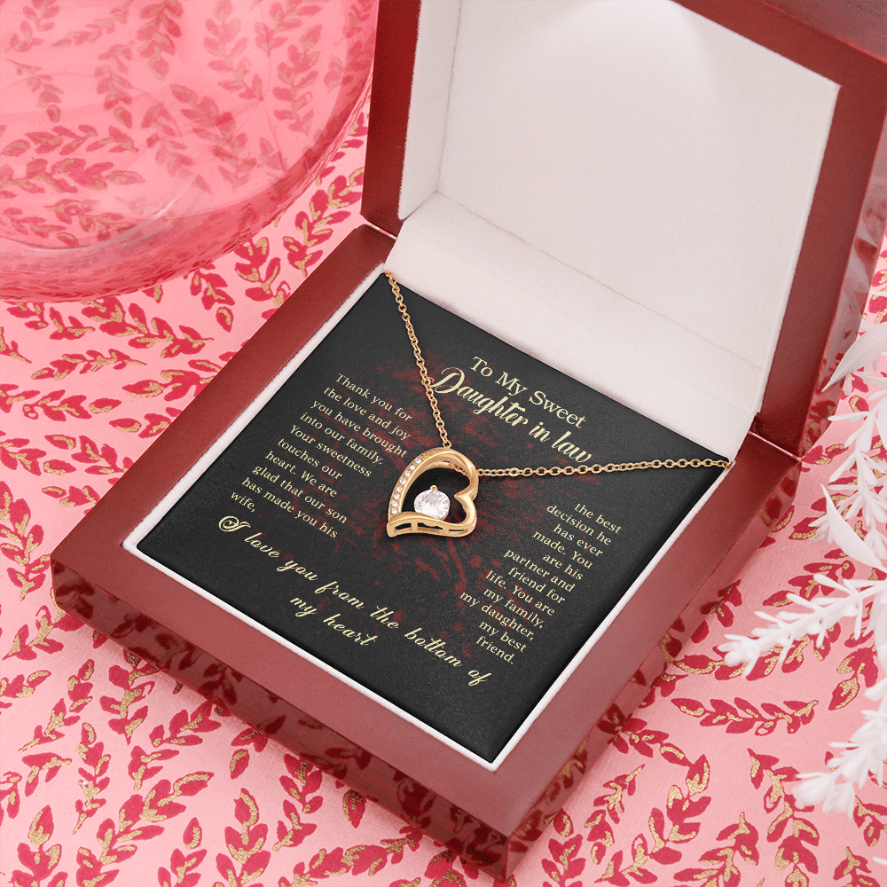 Daughter-in-Law - Thank You for the Love - Forever Love Necklace