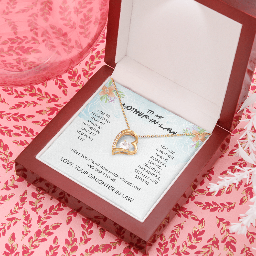 Mother-in-Law - Blessed to Have You - Forever Love Necklace