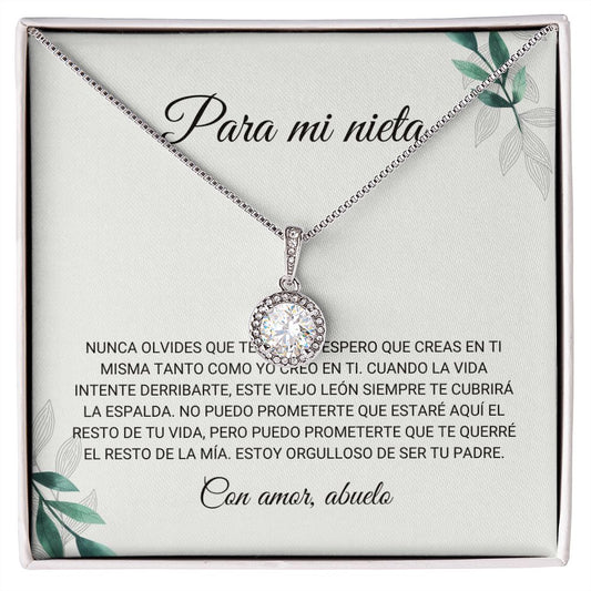 Para Mi Nieta -  Collar de la Esperanza Eterna