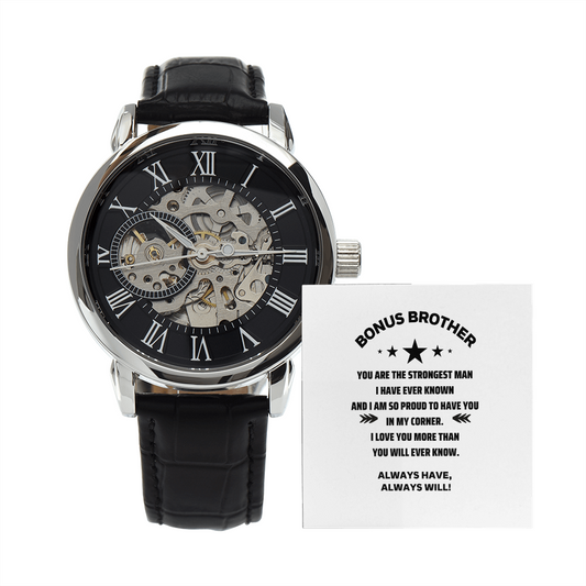 Bonus Brother - Proud to Have You - Openwork Watch