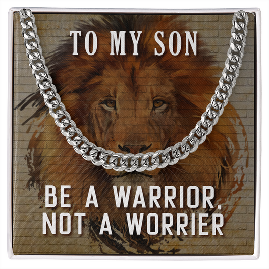 Son - Be A Warrior - Cuban Link Chain