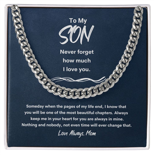 To My Son - Cuban Link Chain