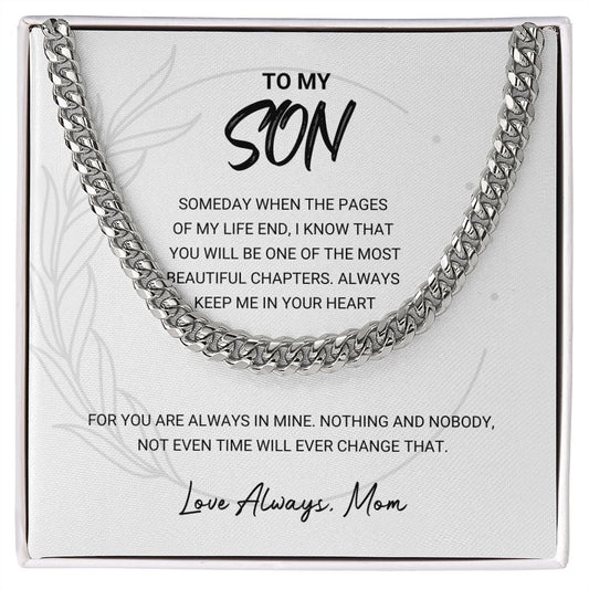 To My Son - Cuban Link Chain
