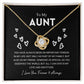 To My Aunt - Love Knot Necklace