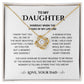 To My Daughter - Love Knot Necklace