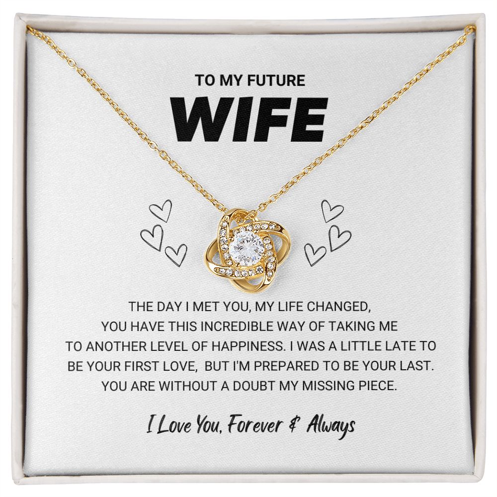 To My Future Wife - Love Knot Necklace