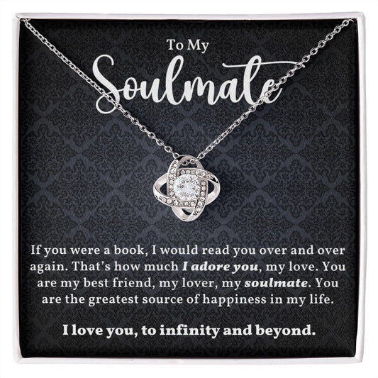 To My Soulmate - Love Knot Necklace