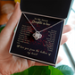 Daughter in Law - Thank You for the Love - Birthday, Bonus Daughter, Love Knot Necklace, for Women, Female Gift
