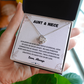 Aunt & Niece - Forever Connected at Heart - Love Knot Necklace
