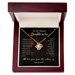 Daughter in Law - Thank You for the Love - Birthday, Bonus Daughter, Love Knot Necklace, for Women, Female Gift