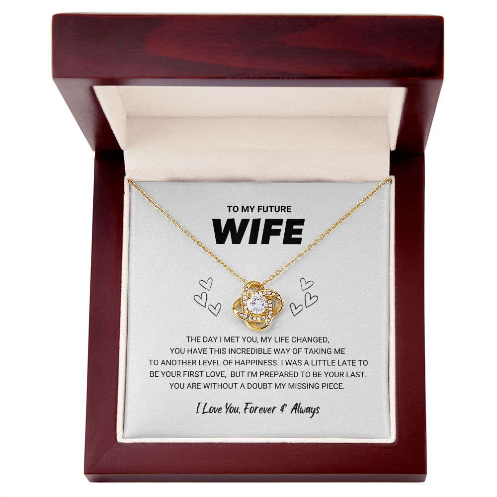 To My Future Wife - Love Knot Necklace