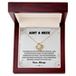 Aunt & Niece - Forever Connected at Heart - Love Knot Necklace