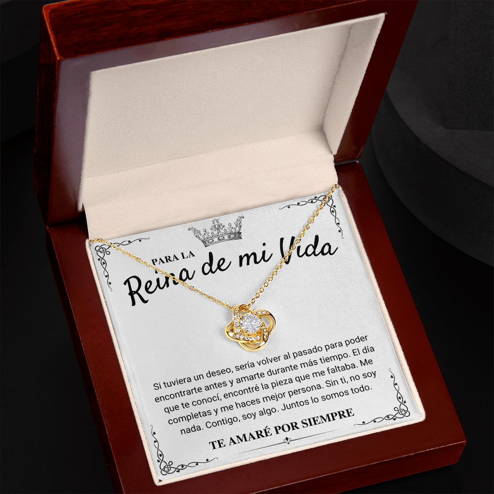Para La Reina De Mi Vida - Collar de Amor Infinito