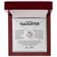 To My Daughter - Love Knot Necklace