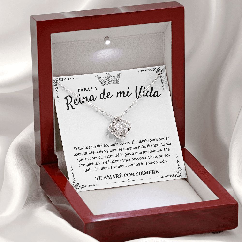 Para La Reina De Mi Vida - Collar de Amor Infinito