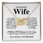 To My Beautiful Wife - Interlocking Hearts Necklace