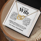 To My Beautiful Wife - Interlocking Hearts Necklace