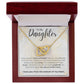 To My Daughter - Interlocking Hearts Necklace
