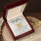 To My Daughter - Interlocking Hearts Necklace