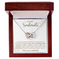 To My Soulmate - Interlocking Hearts Necklace