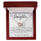 To My Daughter - Interlocking Hearts Necklace