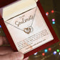 To My Soulmate - Interlocking Hearts Necklace