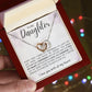 To My Daughter - Interlocking Hearts Necklace