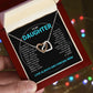 To My Daughter - Interlocking Hearts Necklace