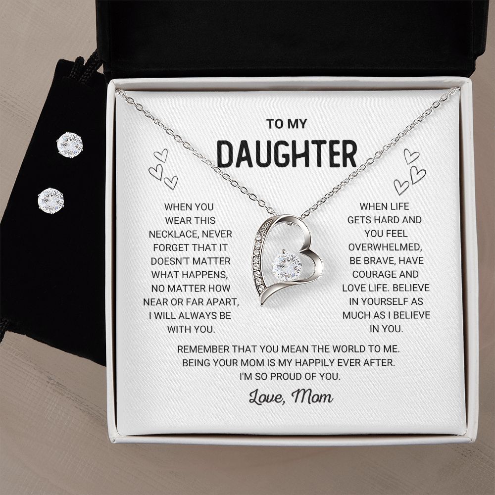 To My Daughter - Forever Love Necklace