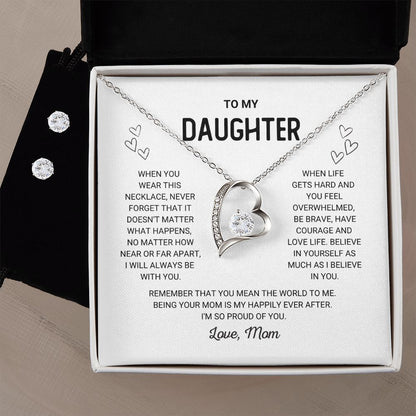 To My Daughter - Forever Love Necklace