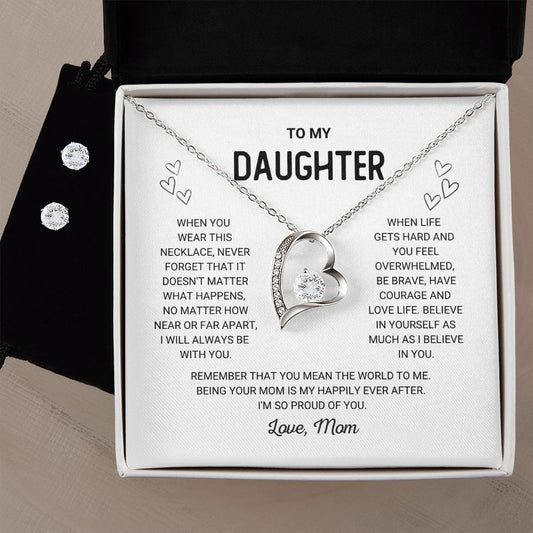 To My Daughter - Forever Love Necklace