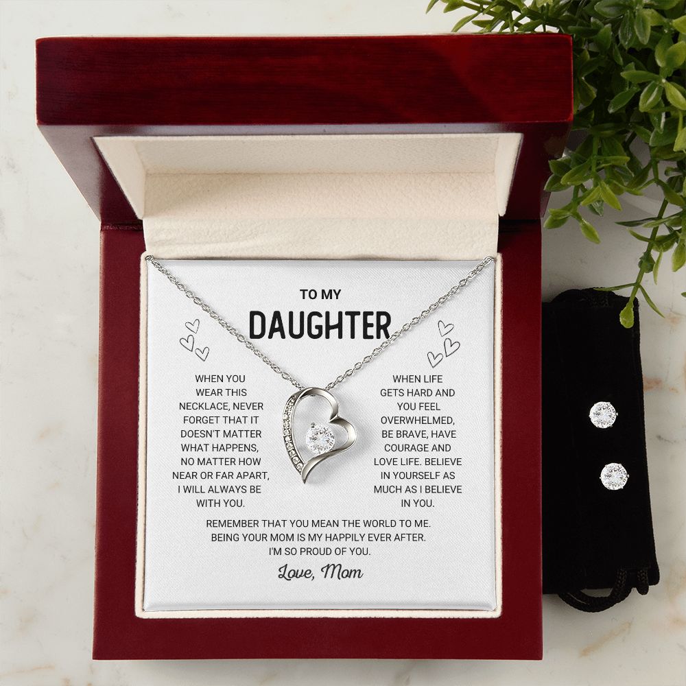 To My Daughter - Forever Love Necklace