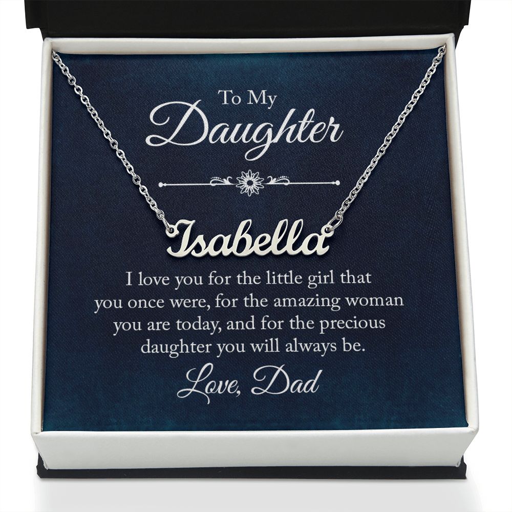 Daughter Custom Name Necklace