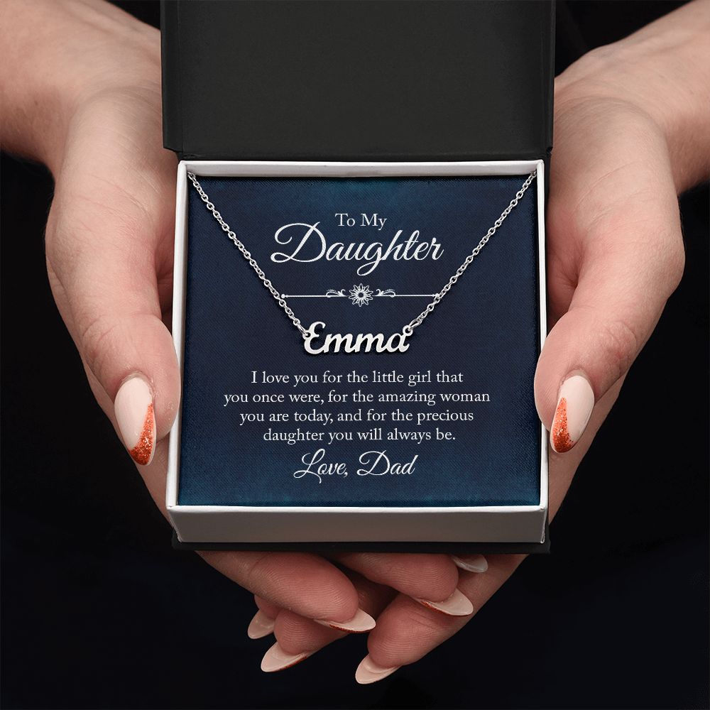 Daughter Custom Name Necklace