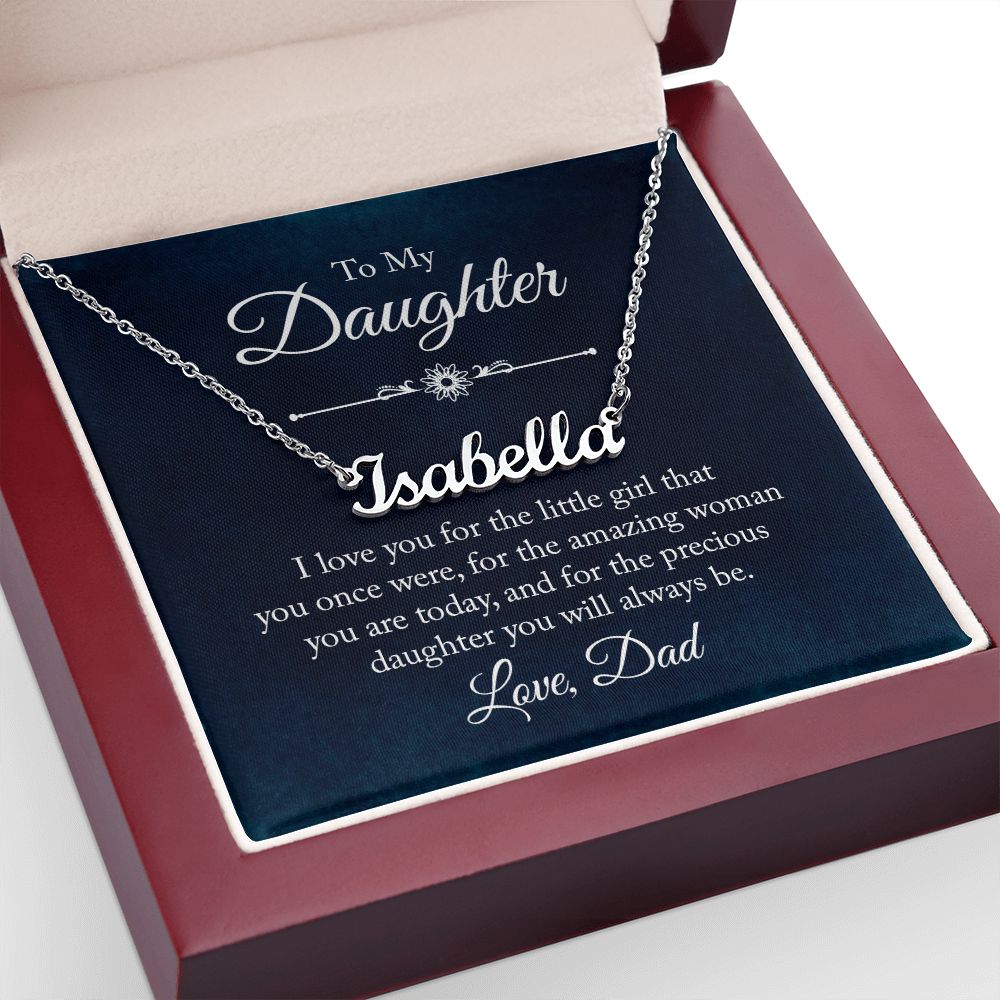 Daughter Custom Name Necklace