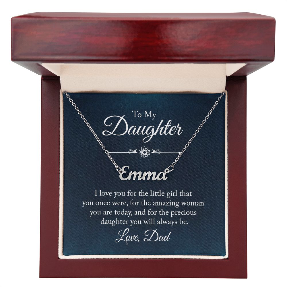 Daughter Custom Name Necklace
