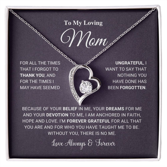Mom - For All The Times - Forever Love Necklace