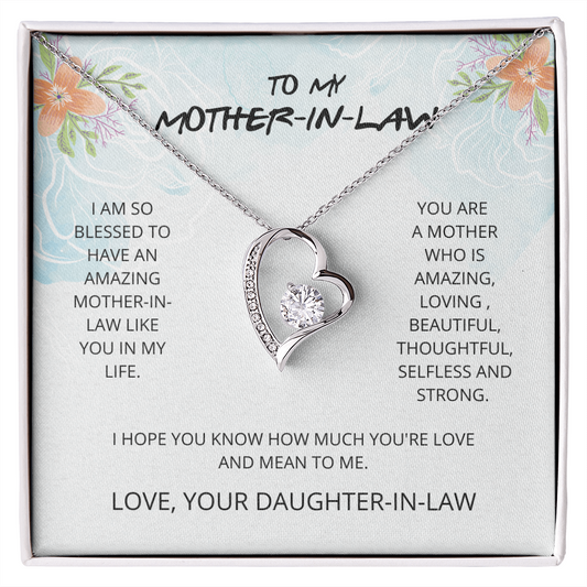 Mother-in-Law - Blessed to Have You - Forever Love Necklace