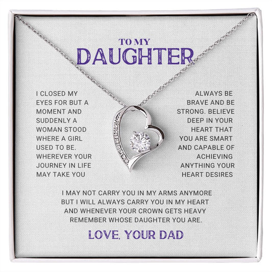 To My Daughter - Forever Love Necklace