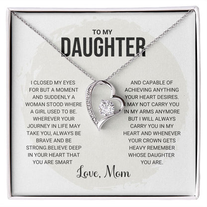 To My Daughter - Forever Love Necklace